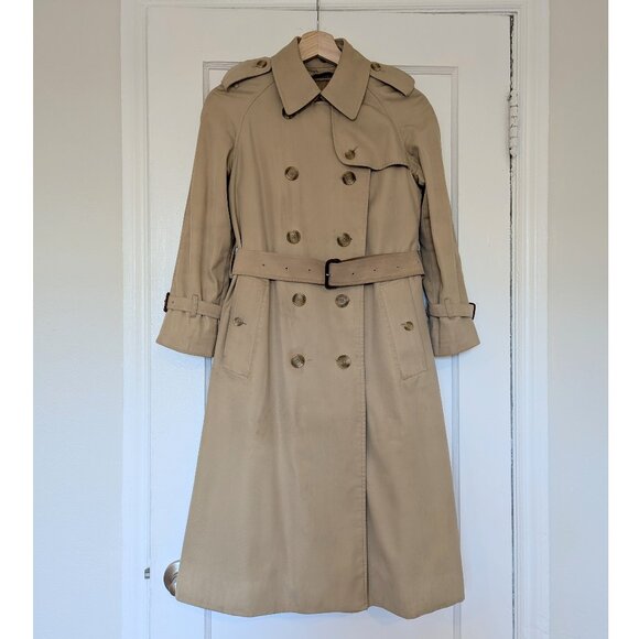 Vintage Burberry trench coat with 100% wool liner